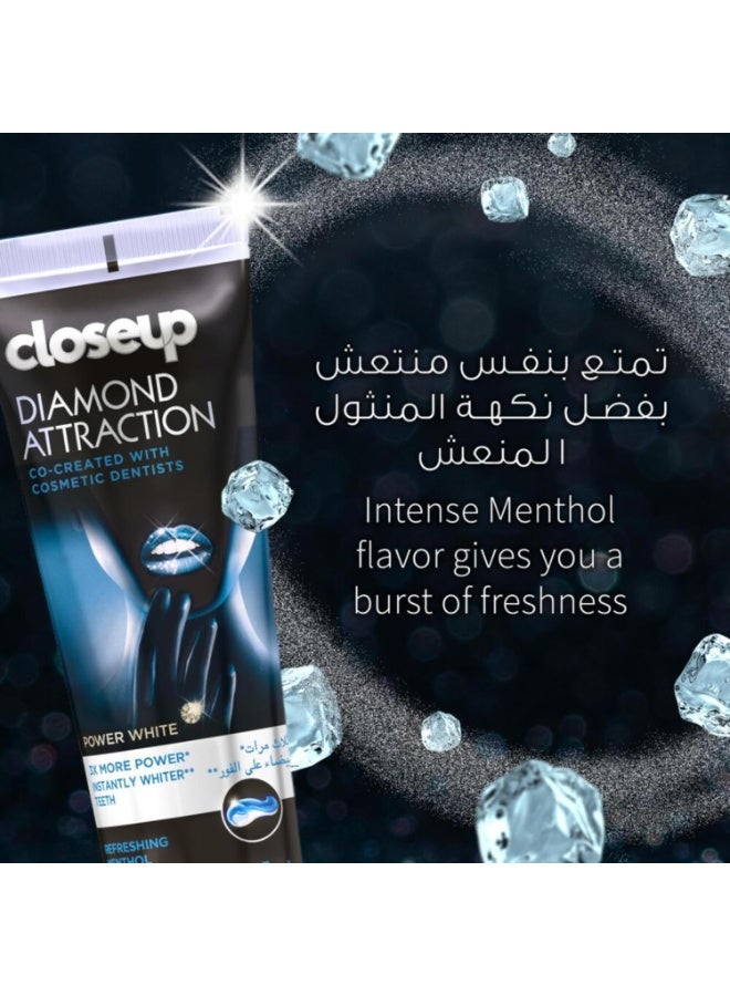 Closeup Diamond Attraction Toothpaste 100g X Pack of 4Pcs - Image 5